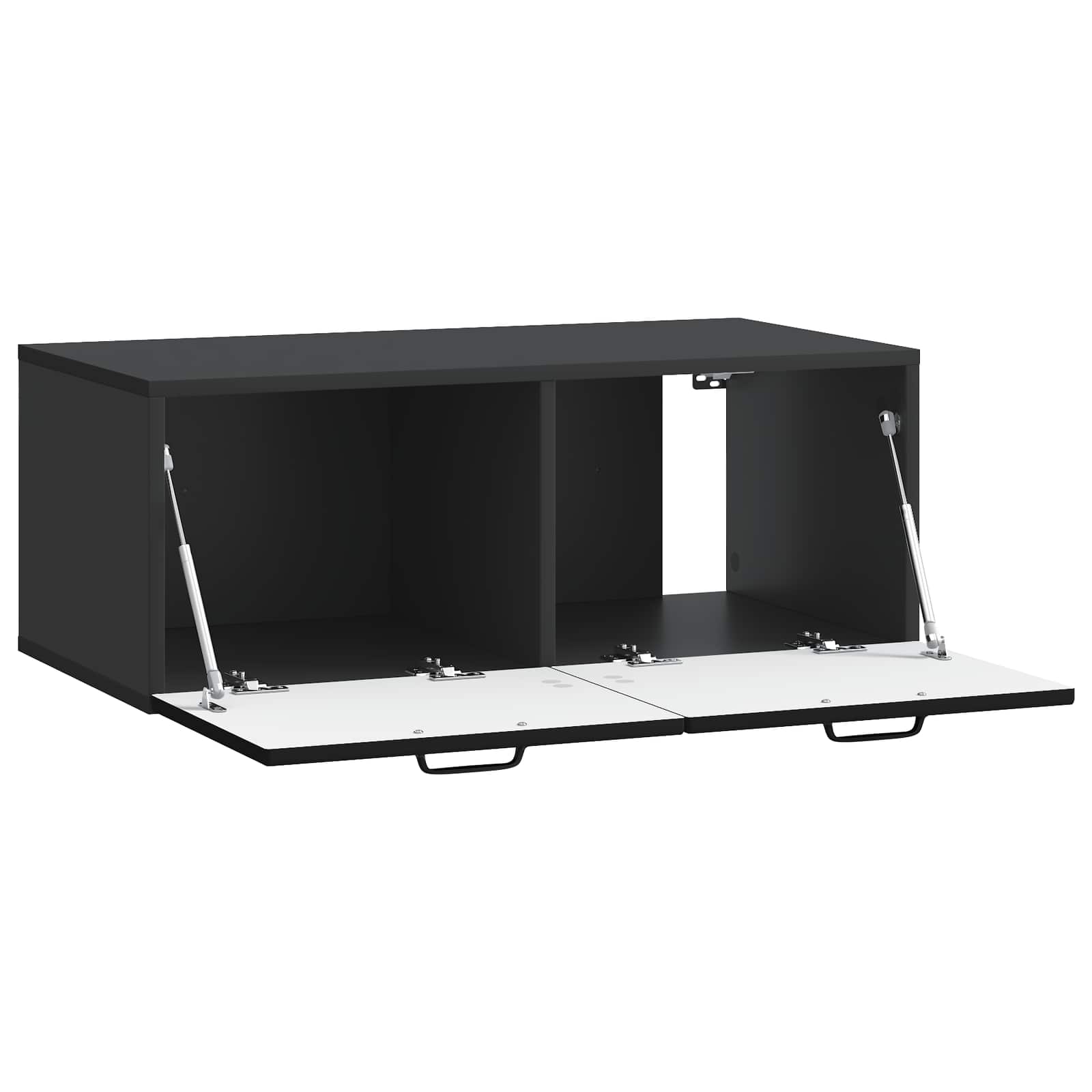 vidaXL Szafka RTV montowana na ścianie Czarny 78,5 x 41 x 30 cm