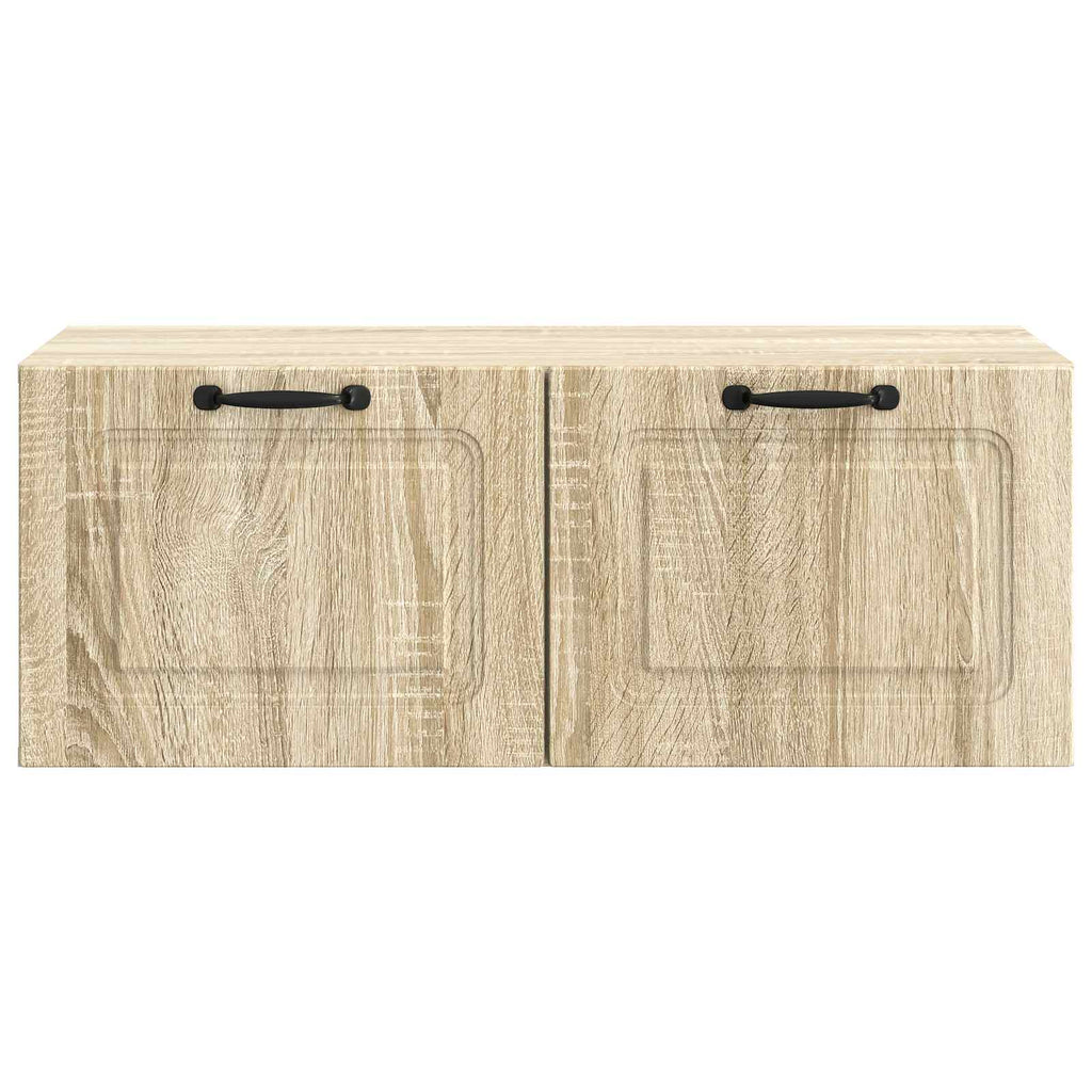 vidaXL Szafka RTV montowana na ścianie dąb Sonoma 78,5 x 41 x 30 cm