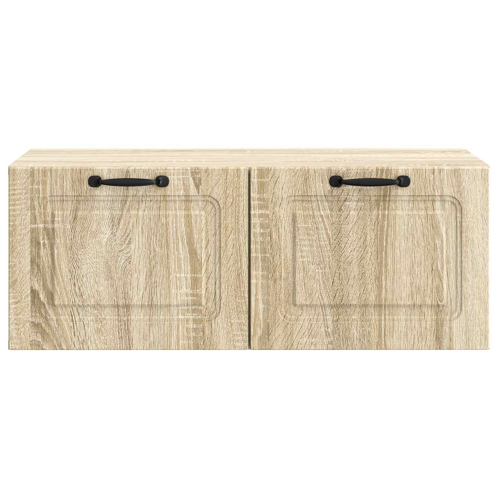 vidaXL Szafka RTV montowana na ścianie dąb Sonoma 78,5 x 41 x 30 cm