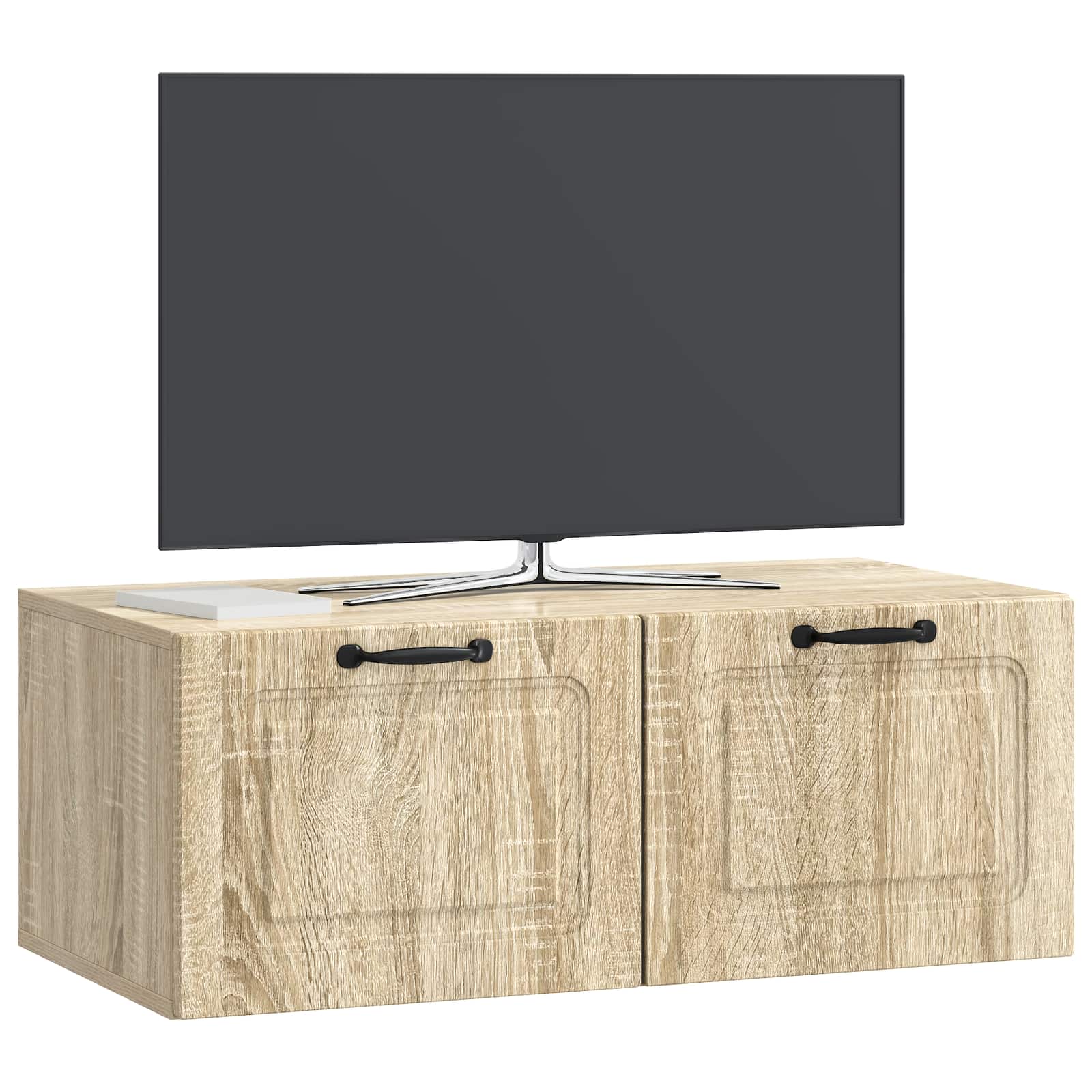 vidaXL Szafka RTV montowana na ścianie dąb Sonoma 78,5 x 41 x 30 cm