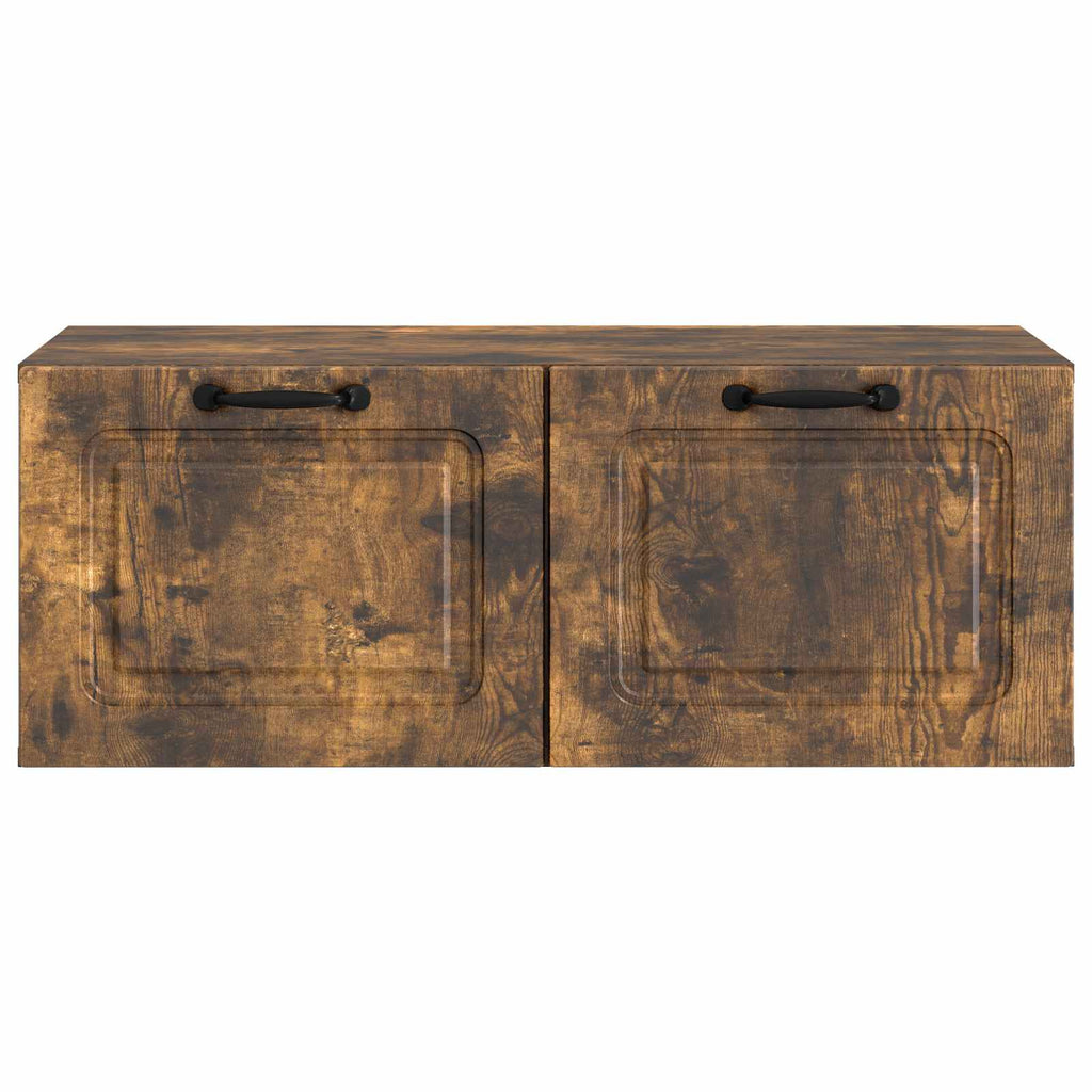 vidaXL Szafka RTV montowana na ścianie Dąb wędzony 78,5 x 41 x 30 cm