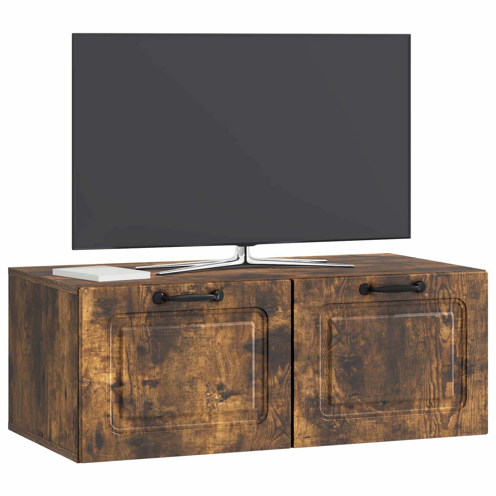 vidaXL Szafka RTV montowana na ścianie Dąb wędzony 78,5 x 41 x 30 cm