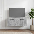vidaXL Szafka RTV montowana na ścianie Szary Sonoma 78,5 x 41 x 30 cm