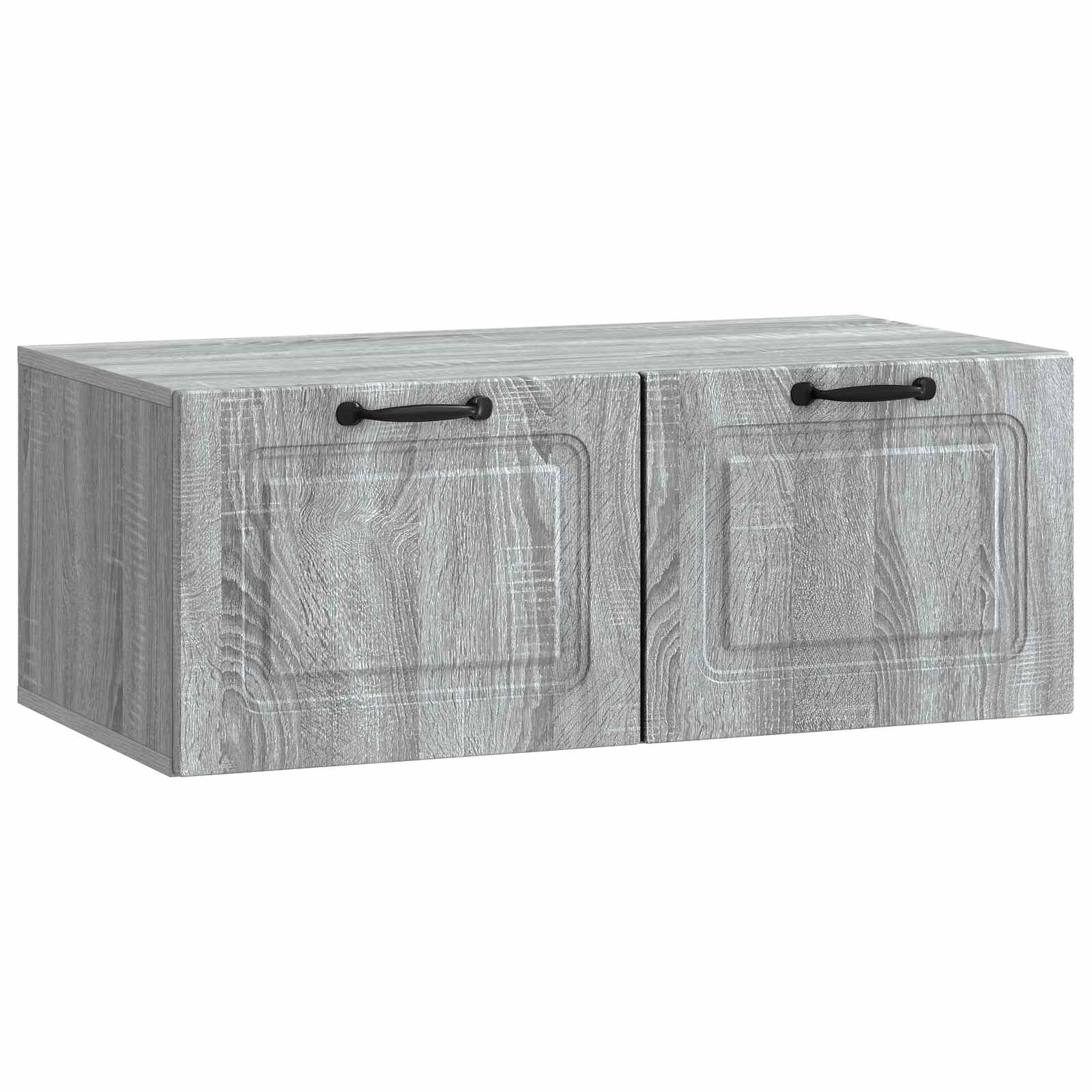 vidaXL Szafka RTV montowana na ścianie Szary Sonoma 78,5 x 41 x 30 cm