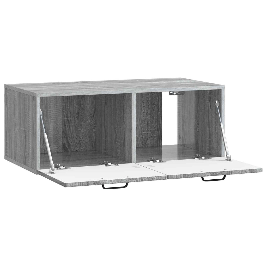 vidaXL Szafka RTV montowana na ścianie Szary Sonoma 78,5 x 41 x 30 cm
