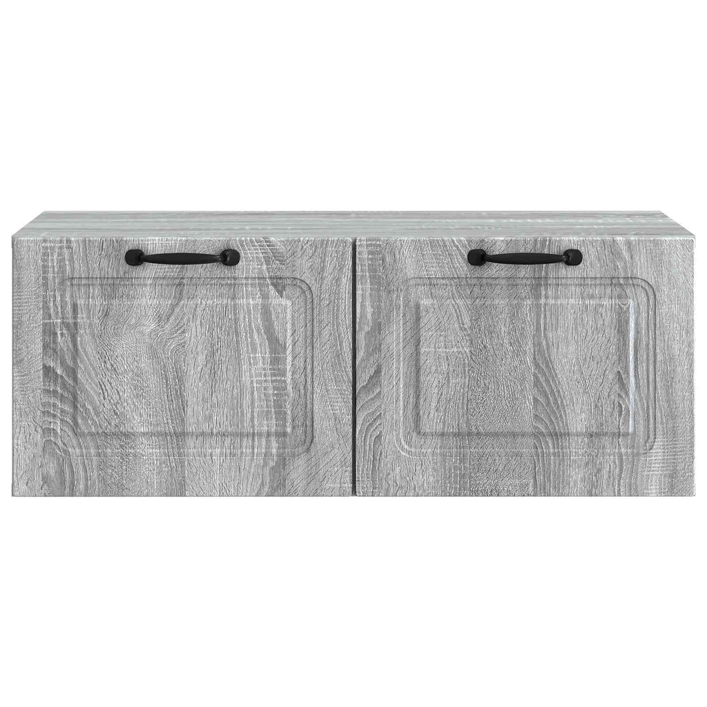 vidaXL Szafka RTV montowana na ścianie Szary Sonoma 78,5 x 41 x 30 cm