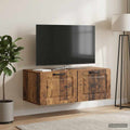 vidaXL Szafka RTV montowana na ścianie Stare drewno 78,5 x 41 x 30 cm