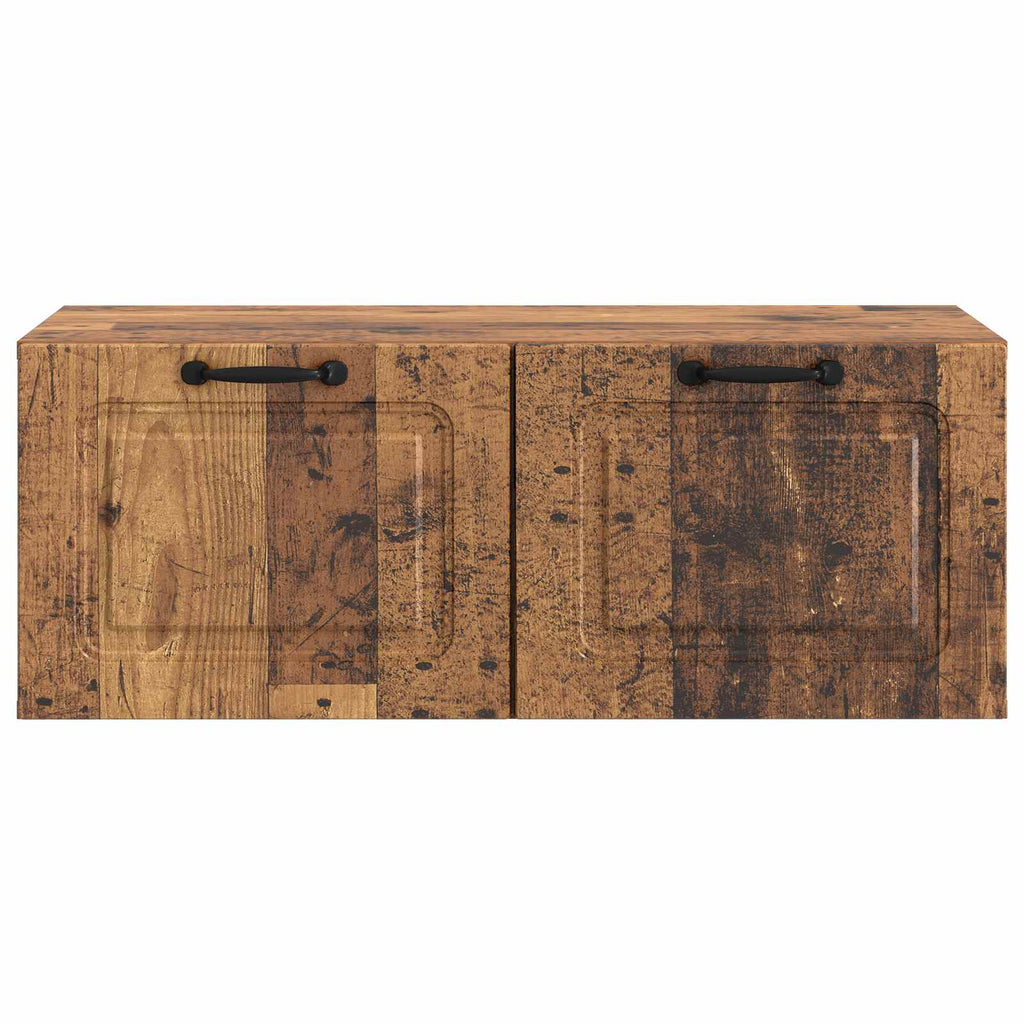 vidaXL Szafka RTV montowana na ścianie Stare drewno 78,5 x 41 x 30 cm
