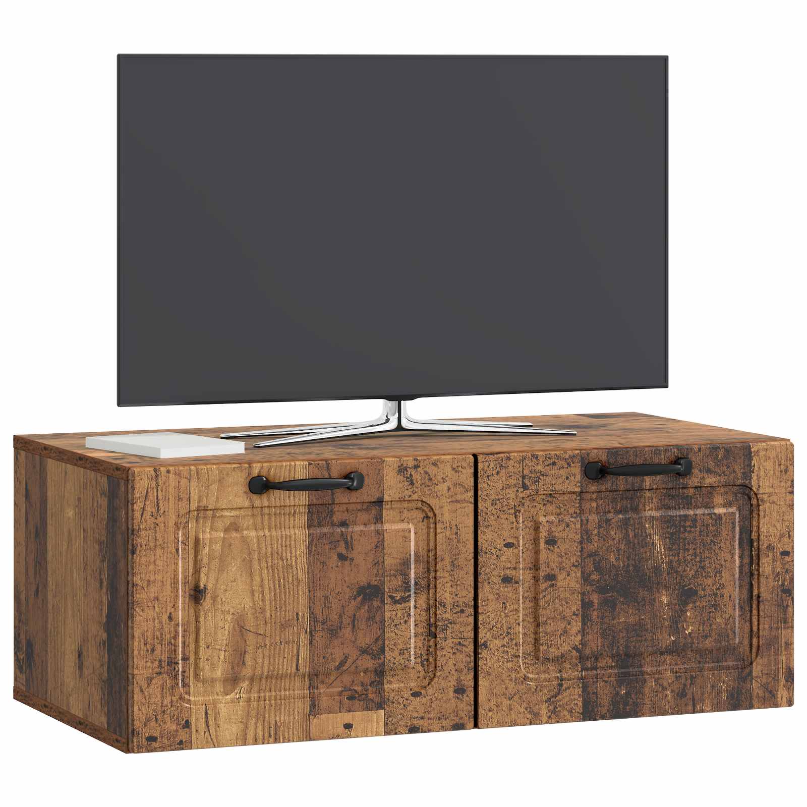 vidaXL Szafka RTV montowana na ścianie Stare drewno 78,5 x 41 x 30 cm