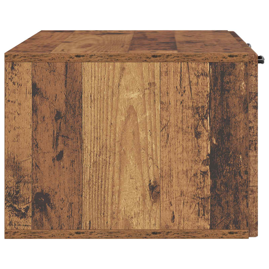 vidaXL Szafka RTV montowana na ścianie Stare drewno 78,5 x 41 x 30 cm