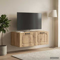 vidaXL Szafka RTV montowana na ścianie 78,5 x 41 x 30 cm Dąb artisan