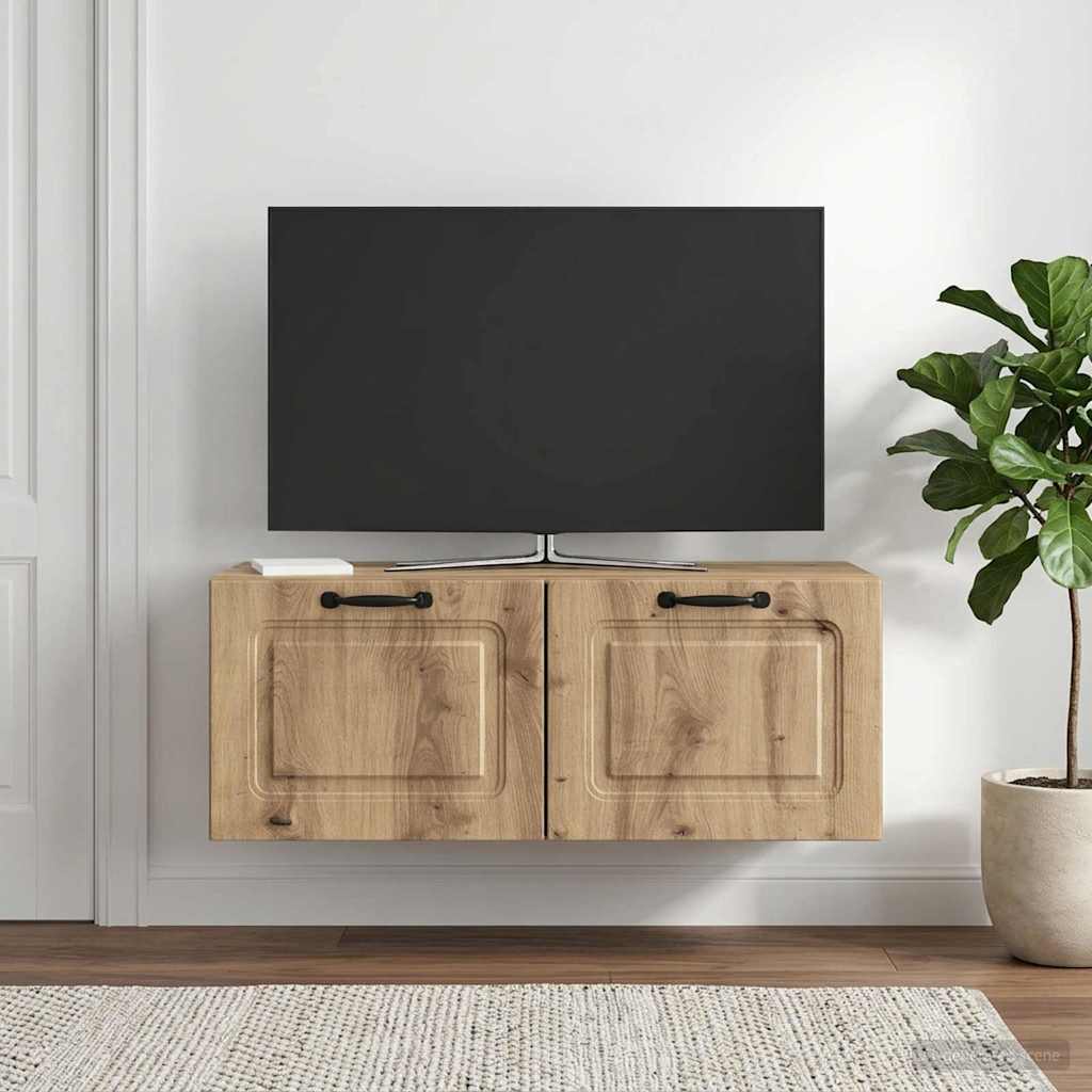 vidaXL Szafka RTV montowana na ścianie 78,5 x 41 x 30 cm Dąb artisan