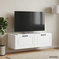 vidaXL Szafka RTV montowana na ścianie Biały 98 x 41 x 30 cm