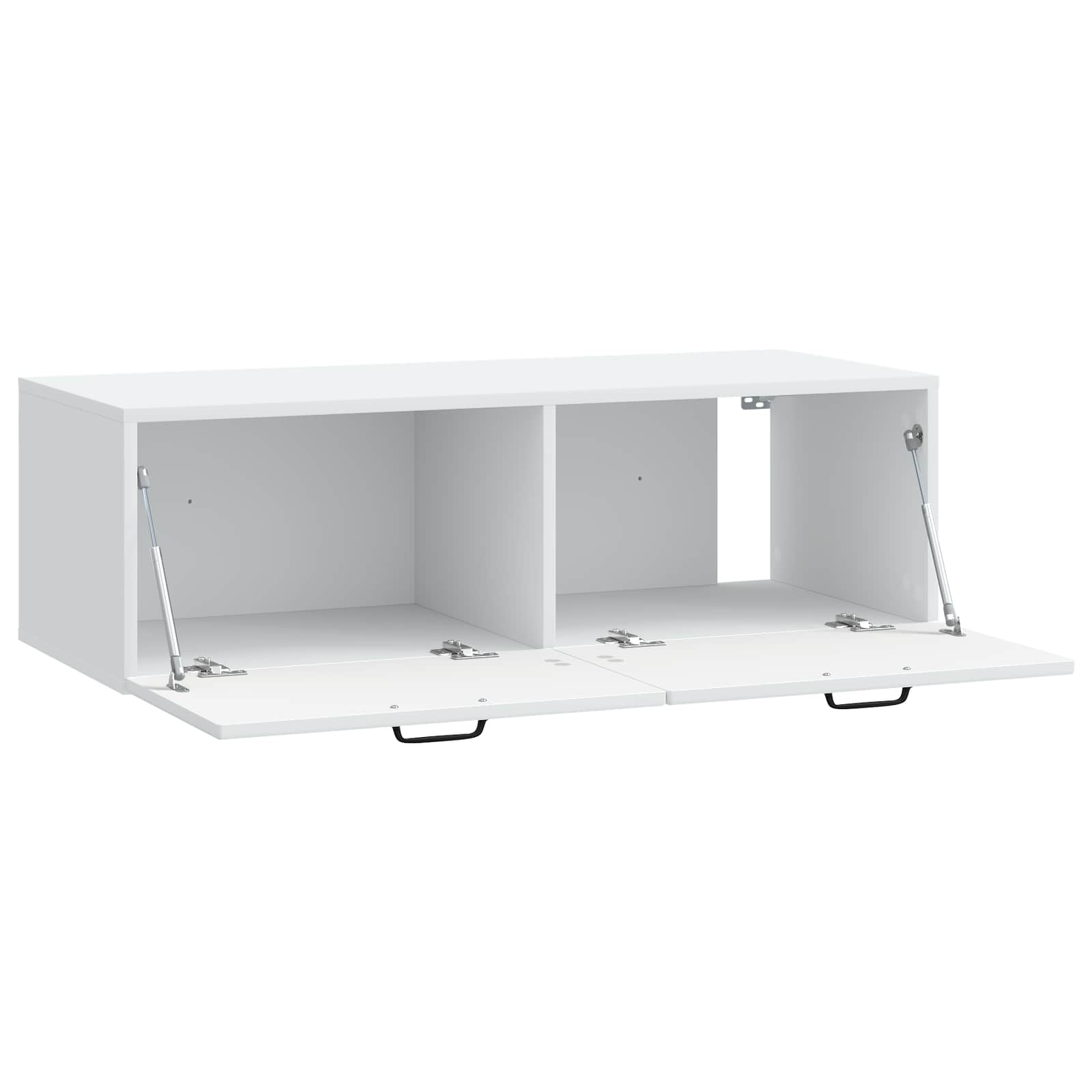 vidaXL Szafka RTV montowana na ścianie Biały 98 x 41 x 30 cm