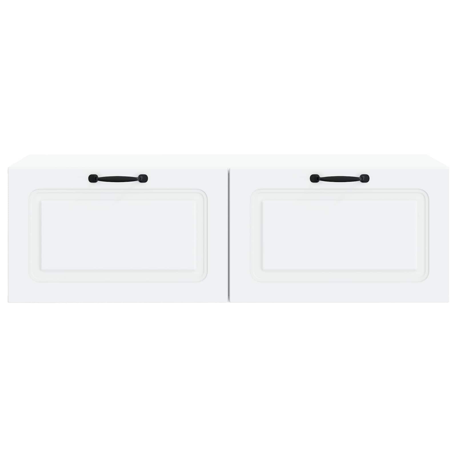 vidaXL Szafka RTV montowana na ścianie Biały 98 x 41 x 30 cm