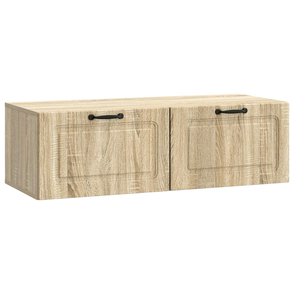 vidaXL Szafka RTV montowana na ścianie dąb Sonoma 98 x 41 x 30 cm