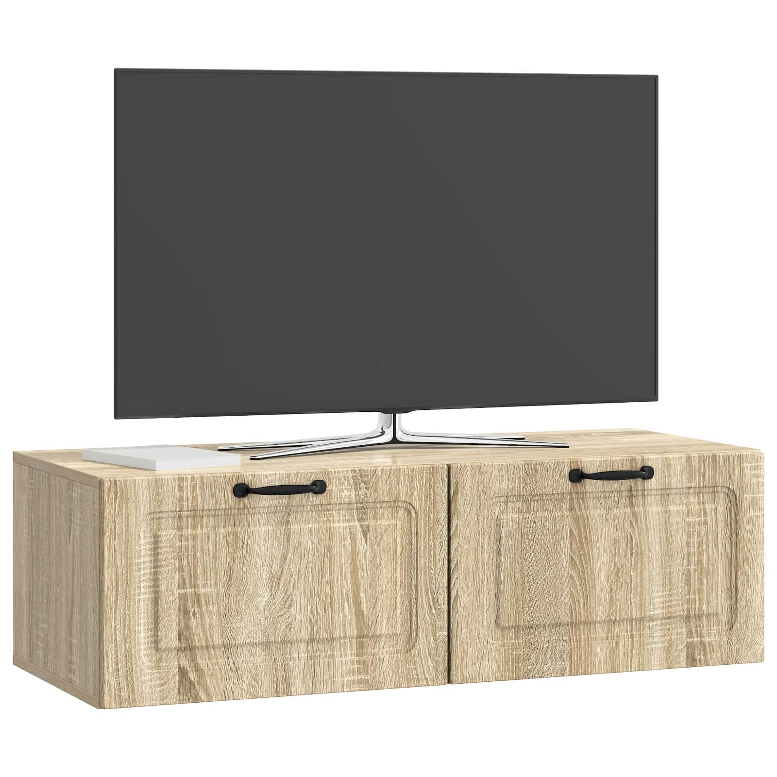vidaXL Szafka RTV montowana na ścianie dąb Sonoma 98 x 41 x 30 cm