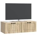 vidaXL Szafka RTV montowana na ścianie dąb Sonoma 98 x 41 x 30 cm