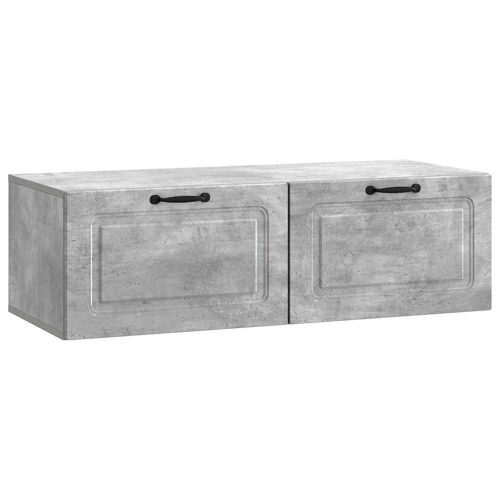 vidaXL Szafka RTV montowana na ścianie Betonowy szary 98 x 41 x 30 cm