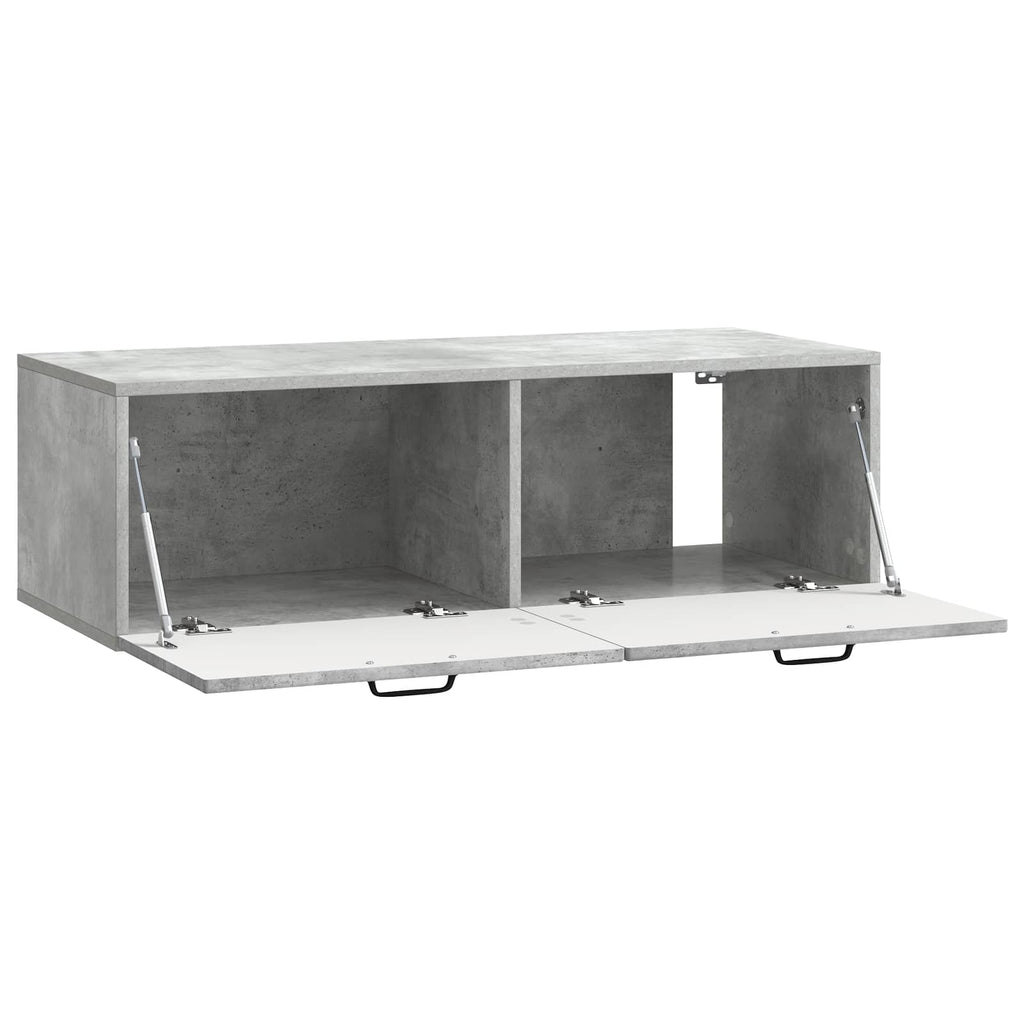 vidaXL Szafka RTV montowana na ścianie Betonowy szary 98 x 41 x 30 cm