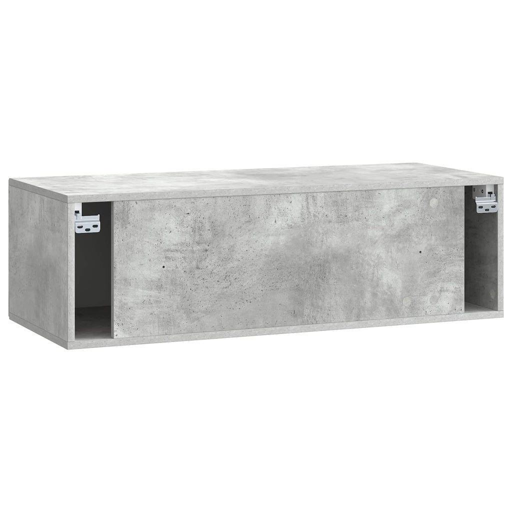 vidaXL Szafka RTV montowana na ścianie Betonowy szary 98 x 41 x 30 cm