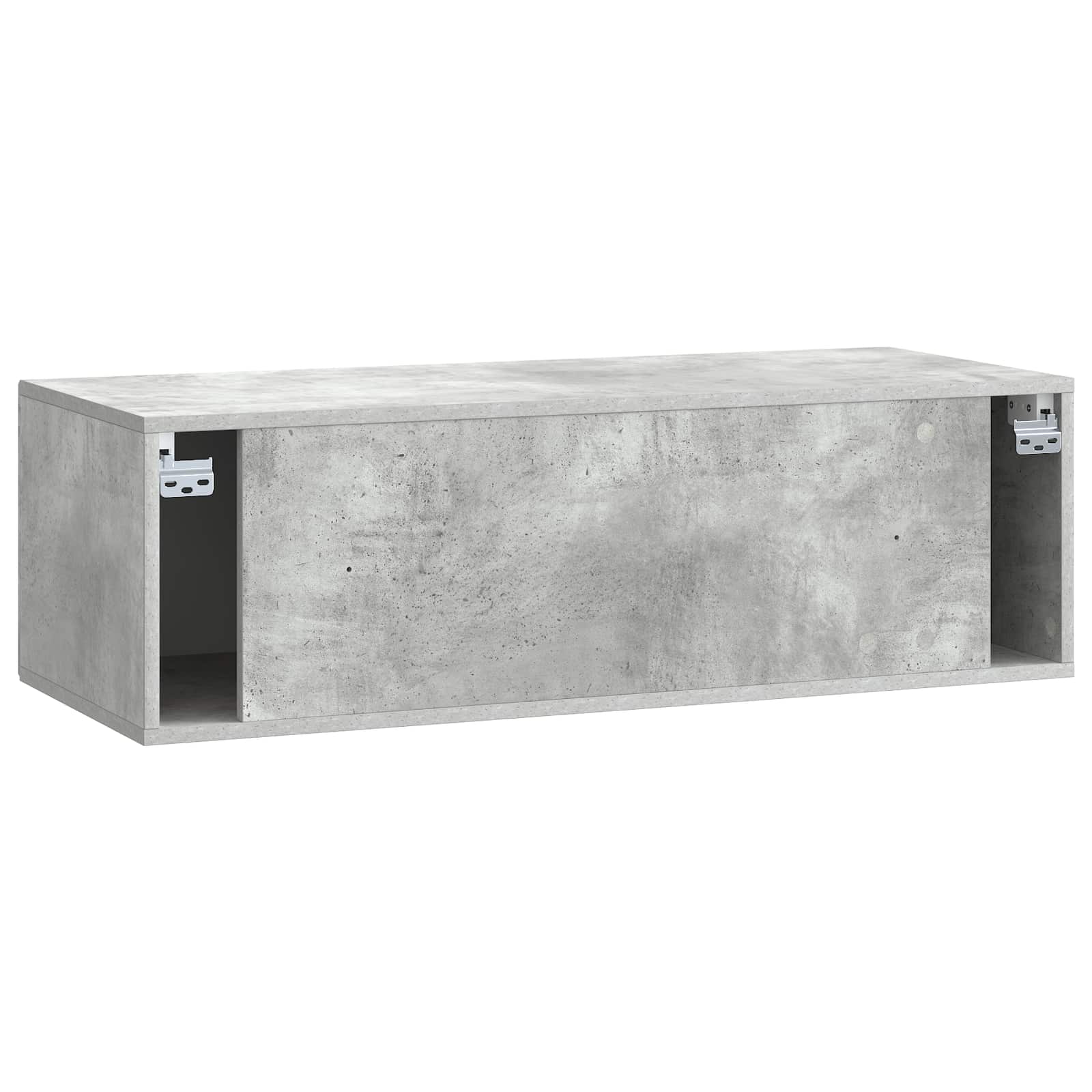 vidaXL Szafka RTV montowana na ścianie Betonowy szary 98 x 41 x 30 cm