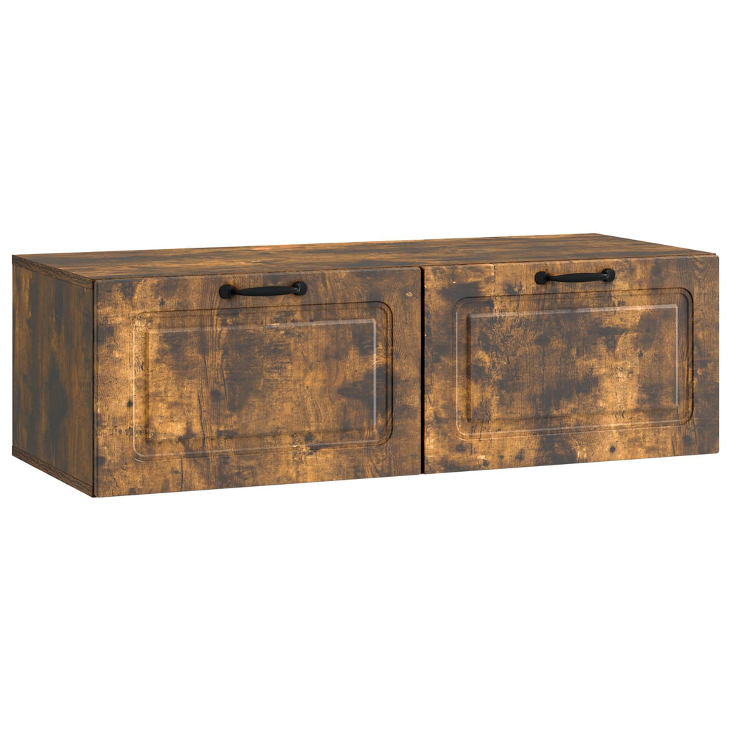 vidaXL Szafka RTV montowana na ścianie Dąb wędzony 98 x 41 x 30 cm