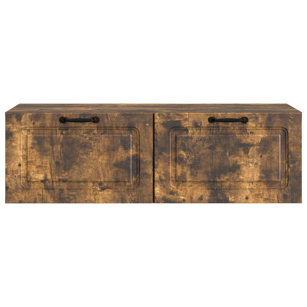 vidaXL Szafka RTV montowana na ścianie Dąb wędzony 98 x 41 x 30 cm
