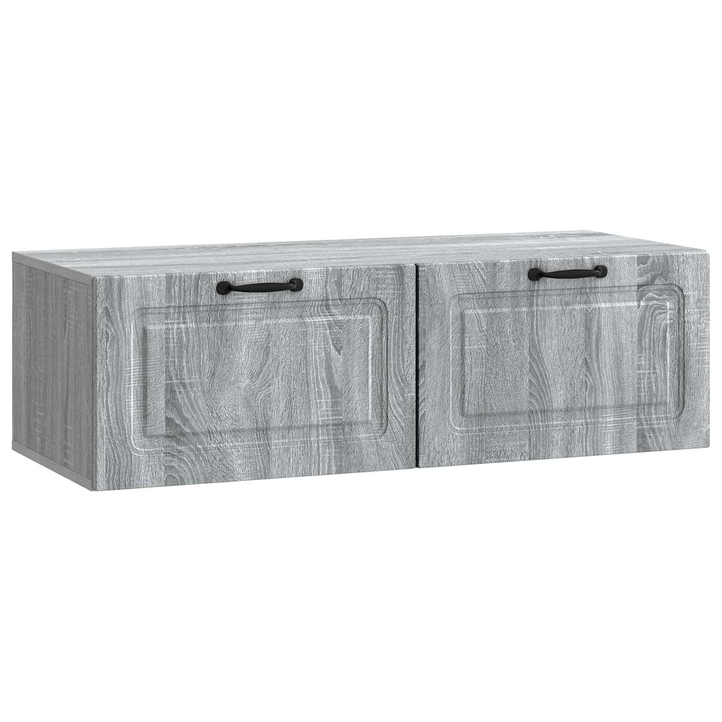 vidaXL Szafka RTV montowana na ścianie Szary Sonoma 98 x 41 x 30 cm
