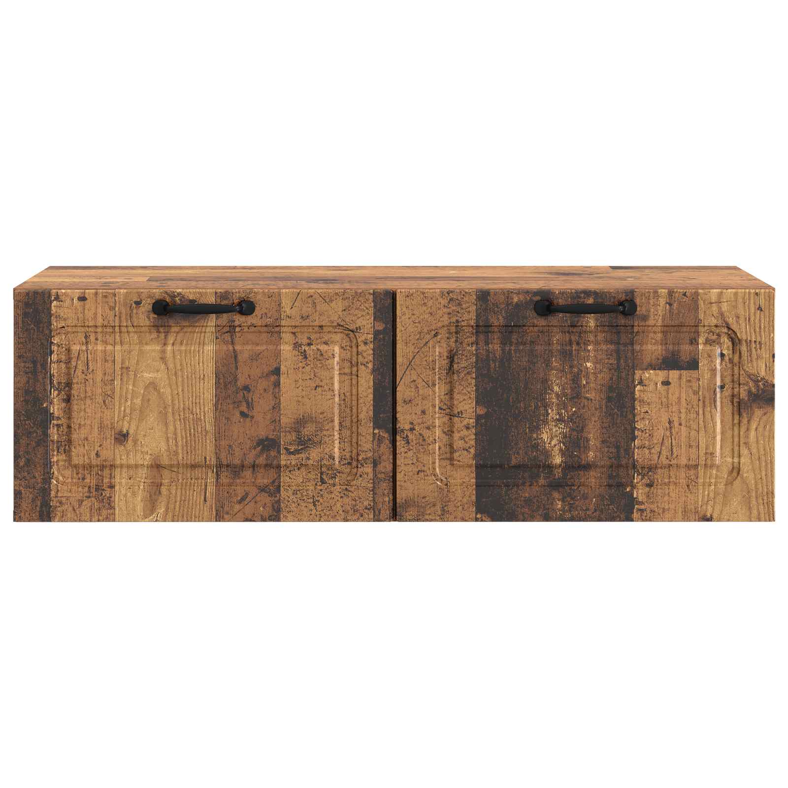 vidaXL Szafka RTV montowana na ścianie Stare drewno 98 x 41 x 30 cm