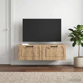vidaXL Szafka RTV montowana na ścianie 98 x 41 x 30 cm Dąb artisan