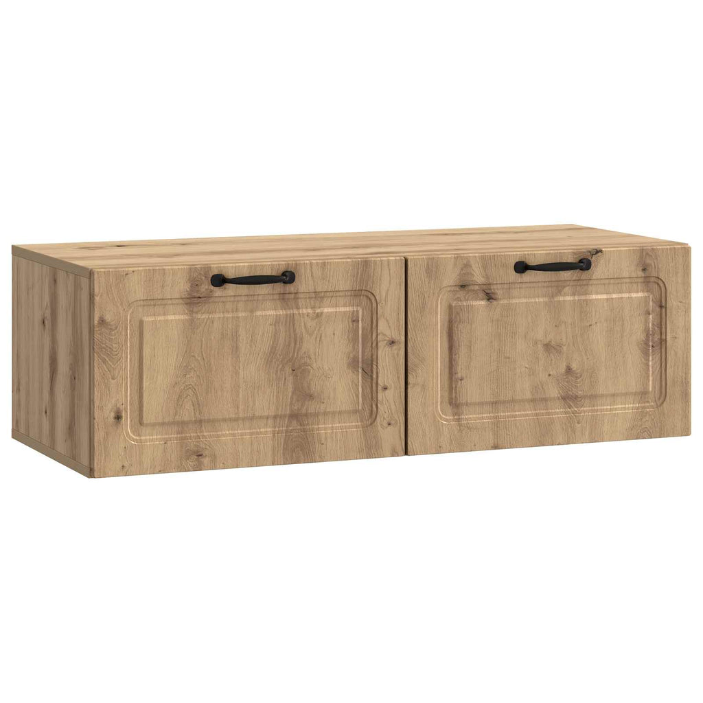vidaXL Szafka RTV montowana na ścianie Dąb artisan 98 x 41 x 30 cm