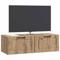 vidaXL Szafka RTV montowana na ścianie Dąb artisan 98 x 41 x 30 cm