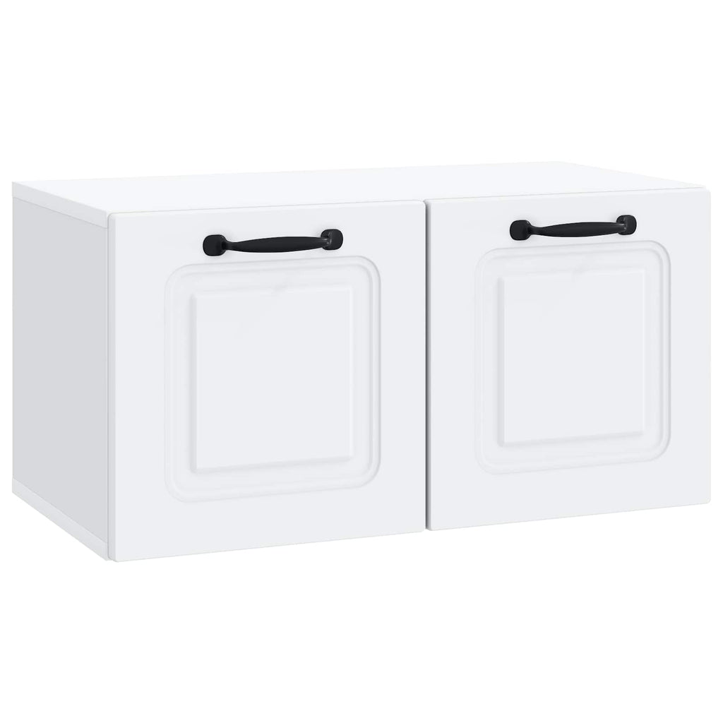 vidaXL Szafka RTV montowana na ścianie Biały 59,5 x 31 x 30 cm