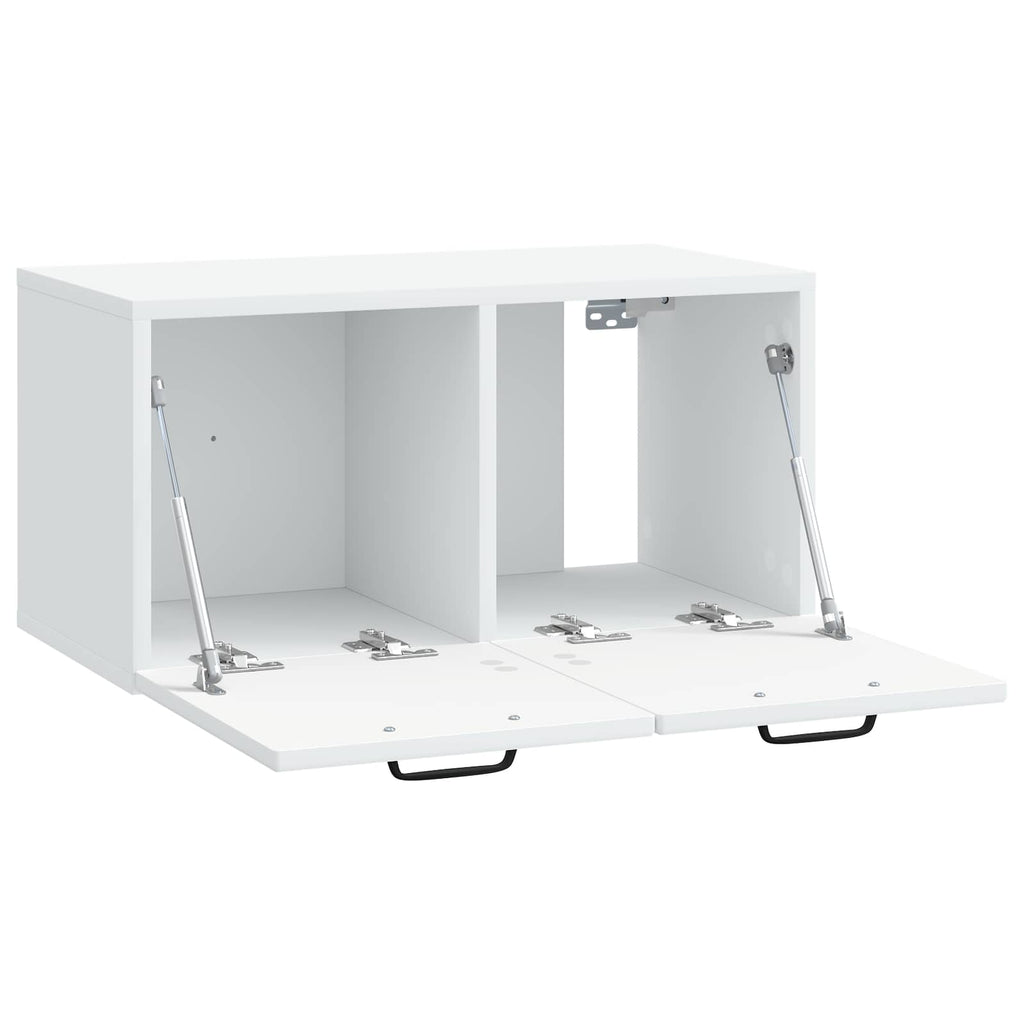vidaXL Szafka RTV montowana na ścianie Biały 59,5 x 31 x 30 cm