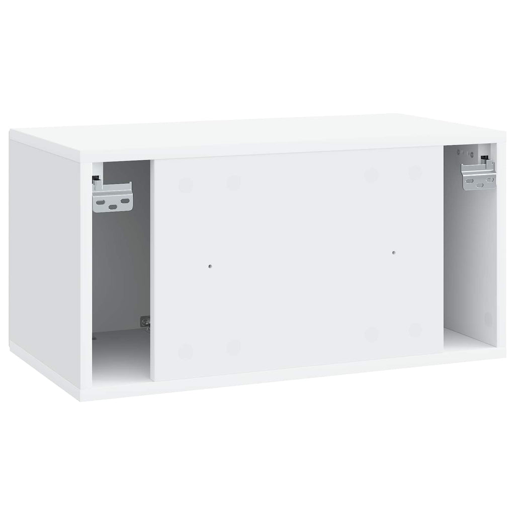 vidaXL Szafka RTV montowana na ścianie Biały 59,5 x 31 x 30 cm