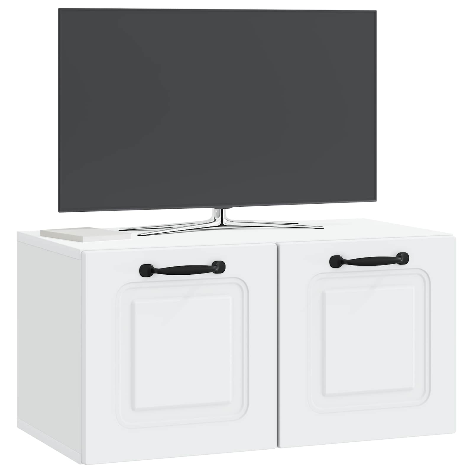 vidaXL Szafka RTV montowana na ścianie Biały 59,5 x 31 x 30 cm