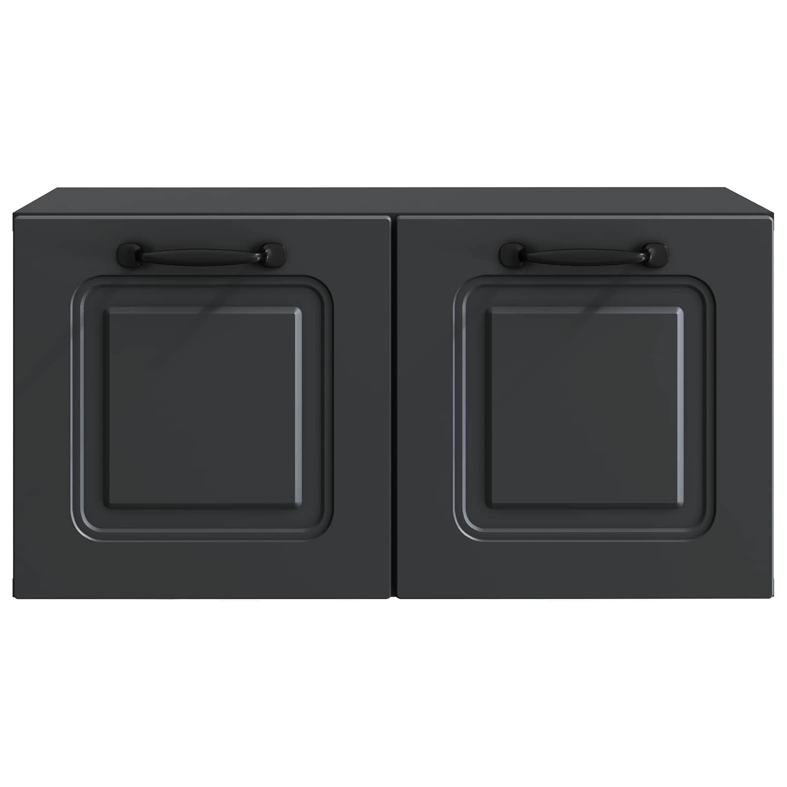 vidaXL Szafka RTV montowana na ścianie Czarny 59,5 x 31 x 30 cm