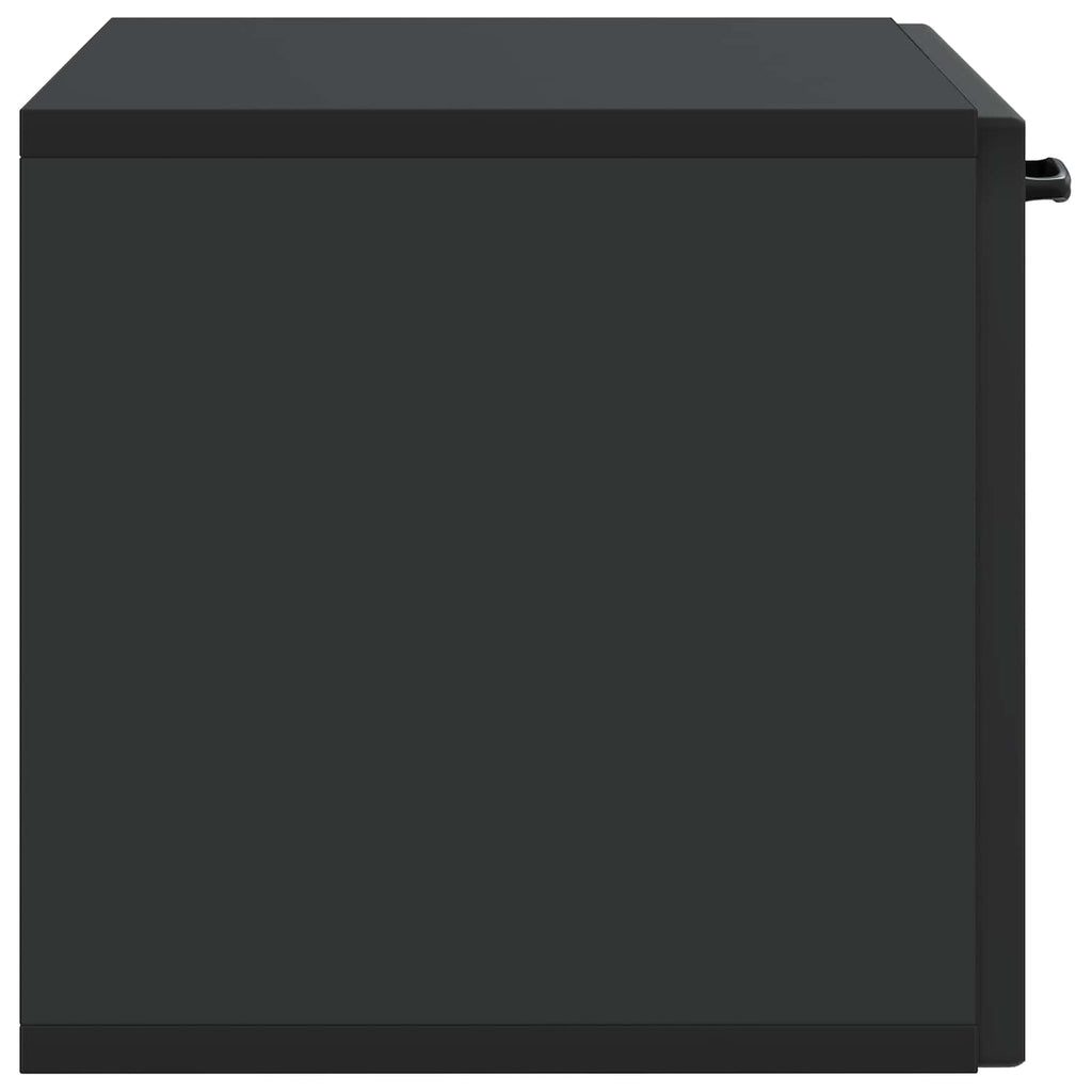 vidaXL Szafka RTV montowana na ścianie Czarny 59,5 x 31 x 30 cm