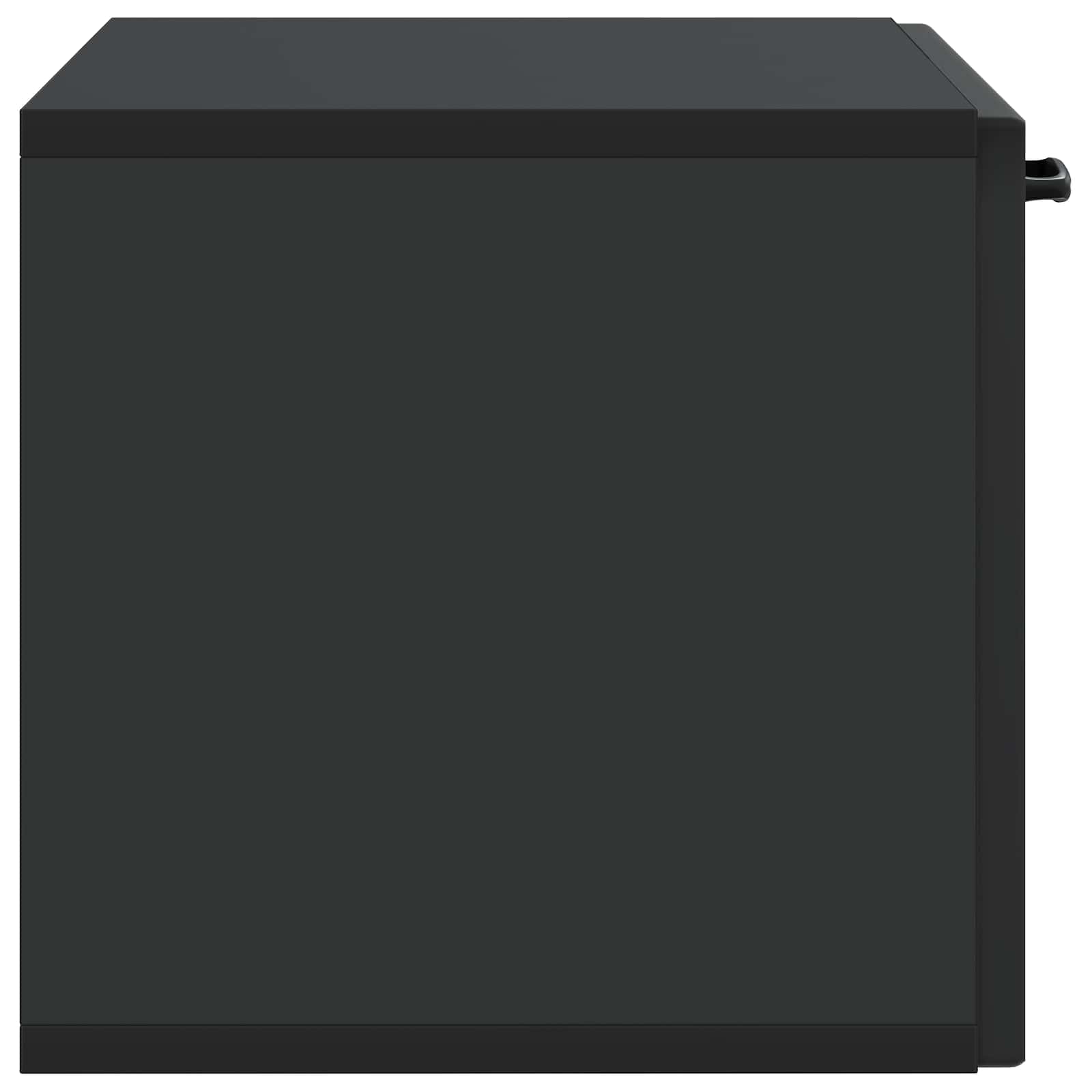 vidaXL Szafka RTV montowana na ścianie Czarny 59,5 x 31 x 30 cm