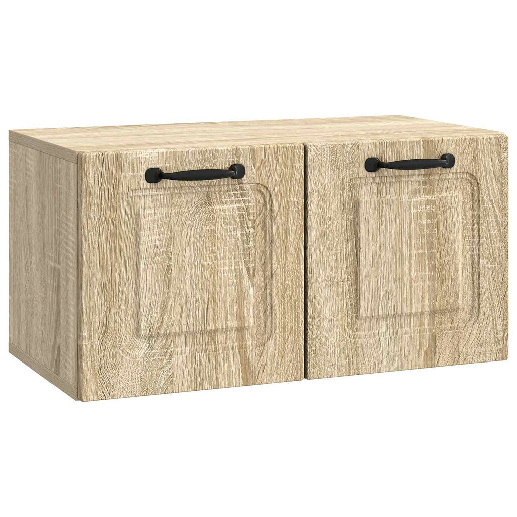 vidaXL Szafka RTV montowana na ścianie dąb Sonoma 59,5 x 31 x 30 cm