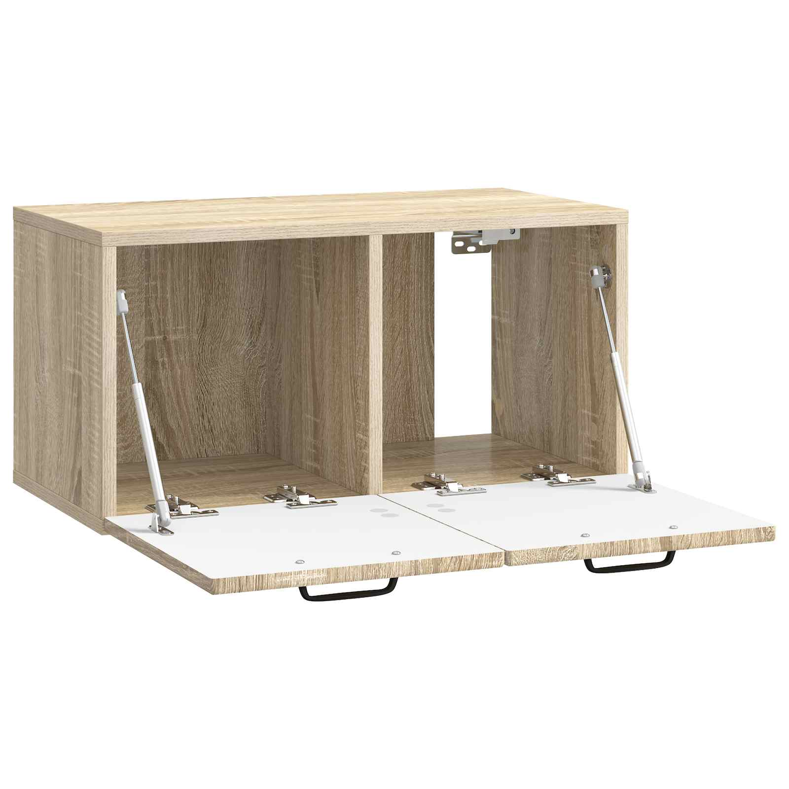 vidaXL Szafka RTV montowana na ścianie dąb Sonoma 59,5 x 31 x 30 cm