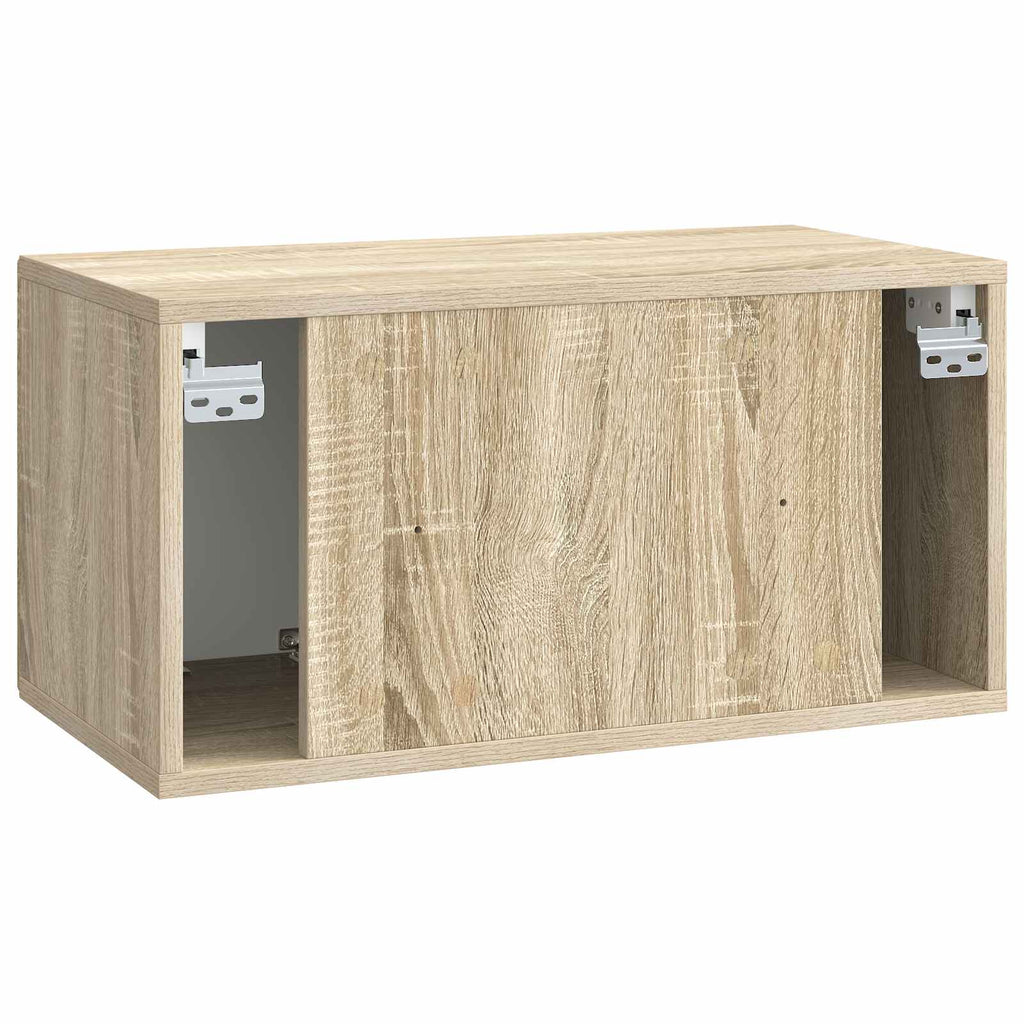 vidaXL Szafka RTV montowana na ścianie dąb Sonoma 59,5 x 31 x 30 cm