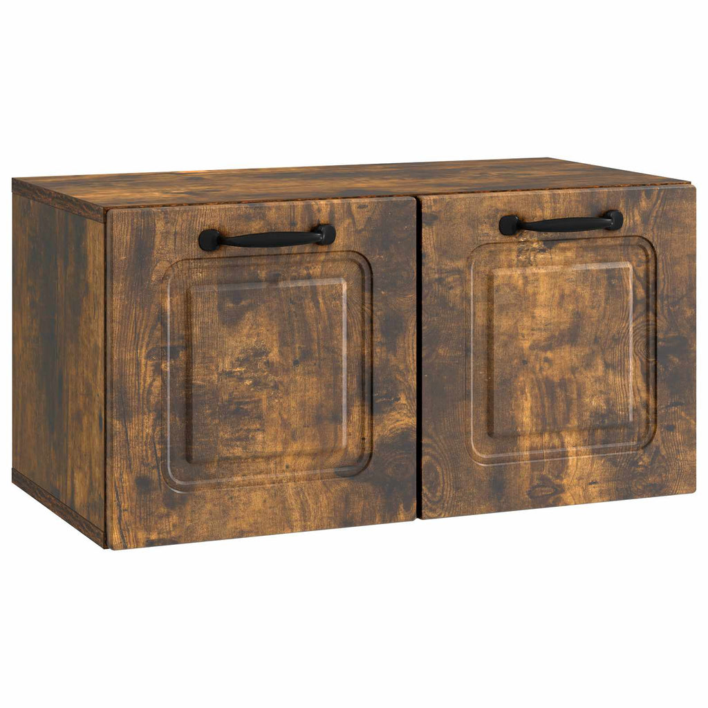 vidaXL Szafka RTV montowana na ścianie Dąb wędzony 59,5 x 31 x 30 cm