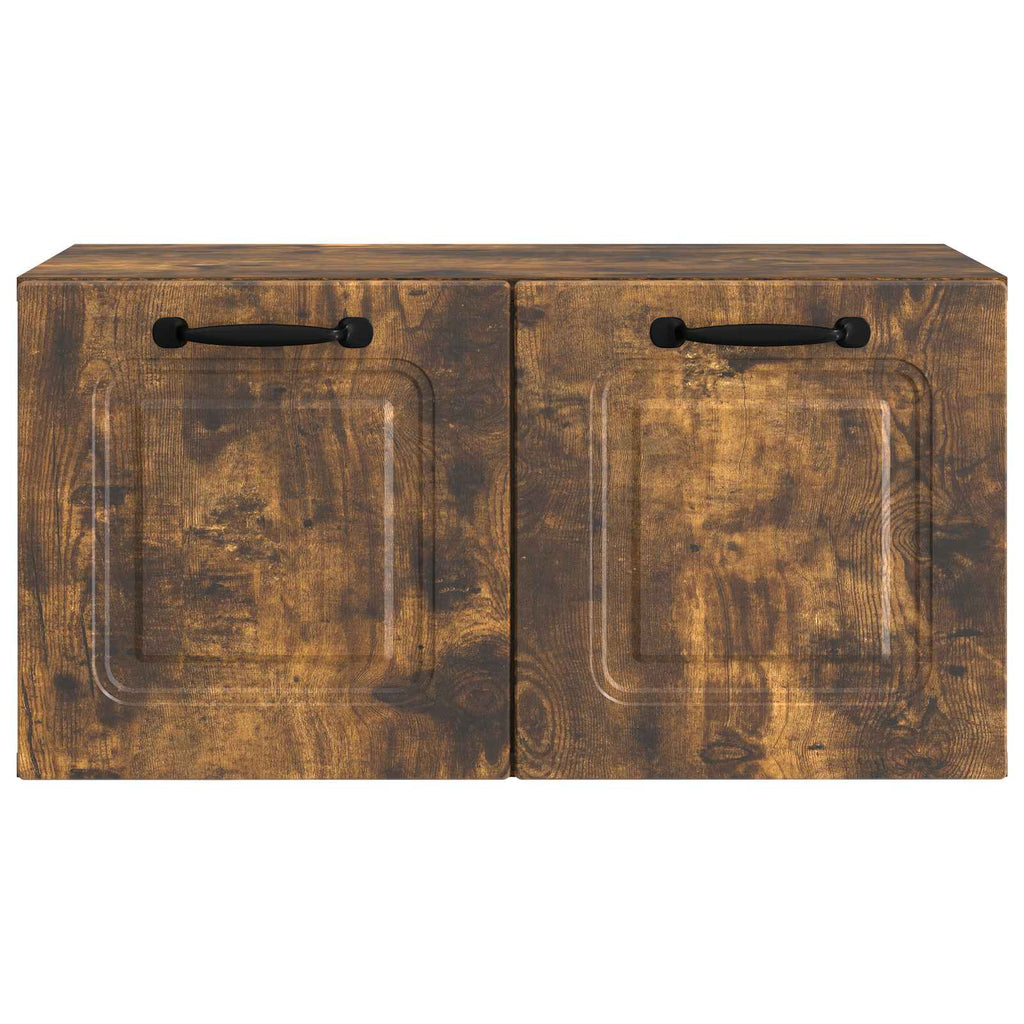 vidaXL Szafka RTV montowana na ścianie Dąb wędzony 59,5 x 31 x 30 cm