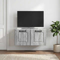 vidaXL Szafka RTV montowana na ścianie Szary Sonoma 59,5 x 31 x 30 cm