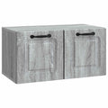 vidaXL Szafka RTV montowana na ścianie Szary Sonoma 59,5 x 31 x 30 cm