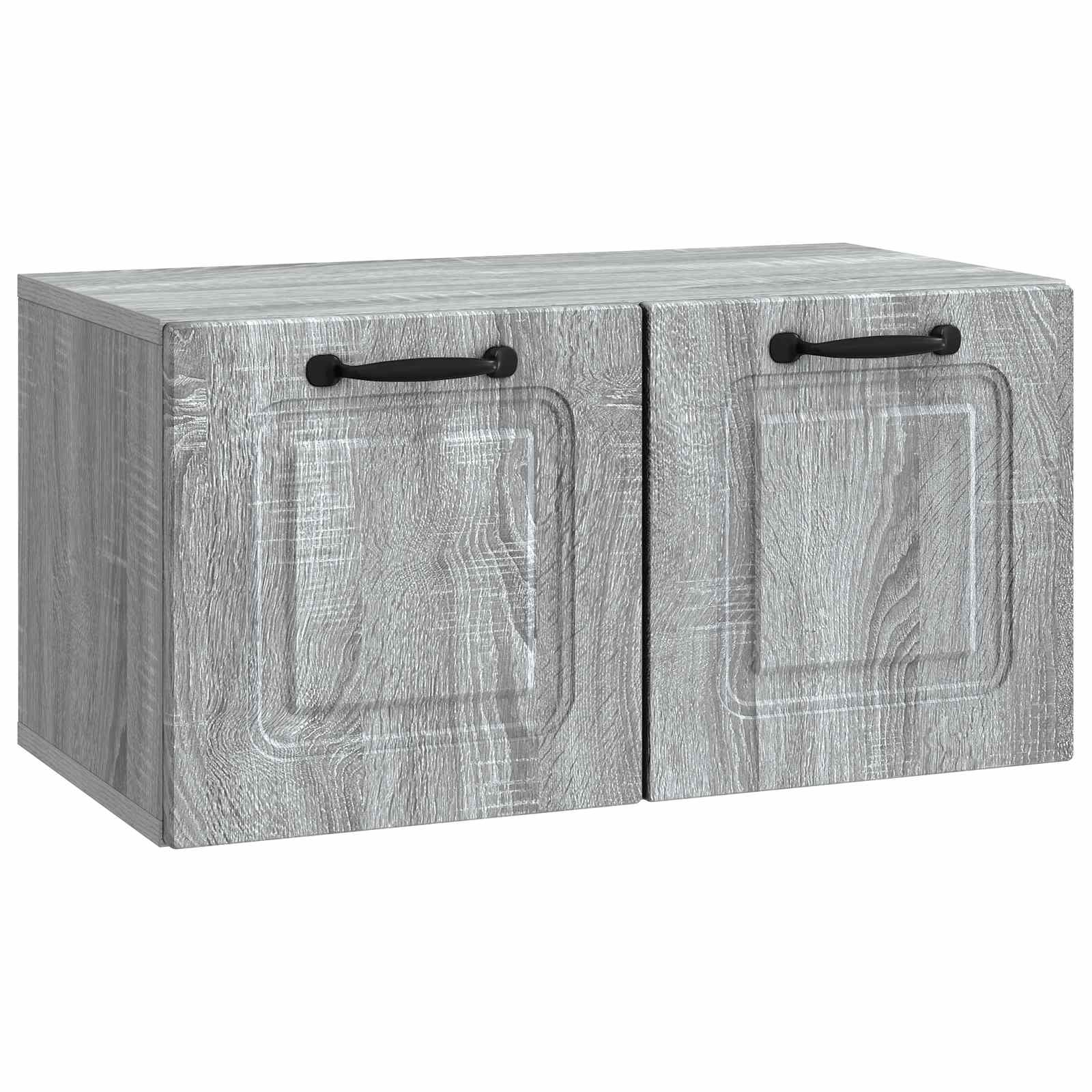 vidaXL Szafka RTV montowana na ścianie Szary Sonoma 59,5 x 31 x 30 cm