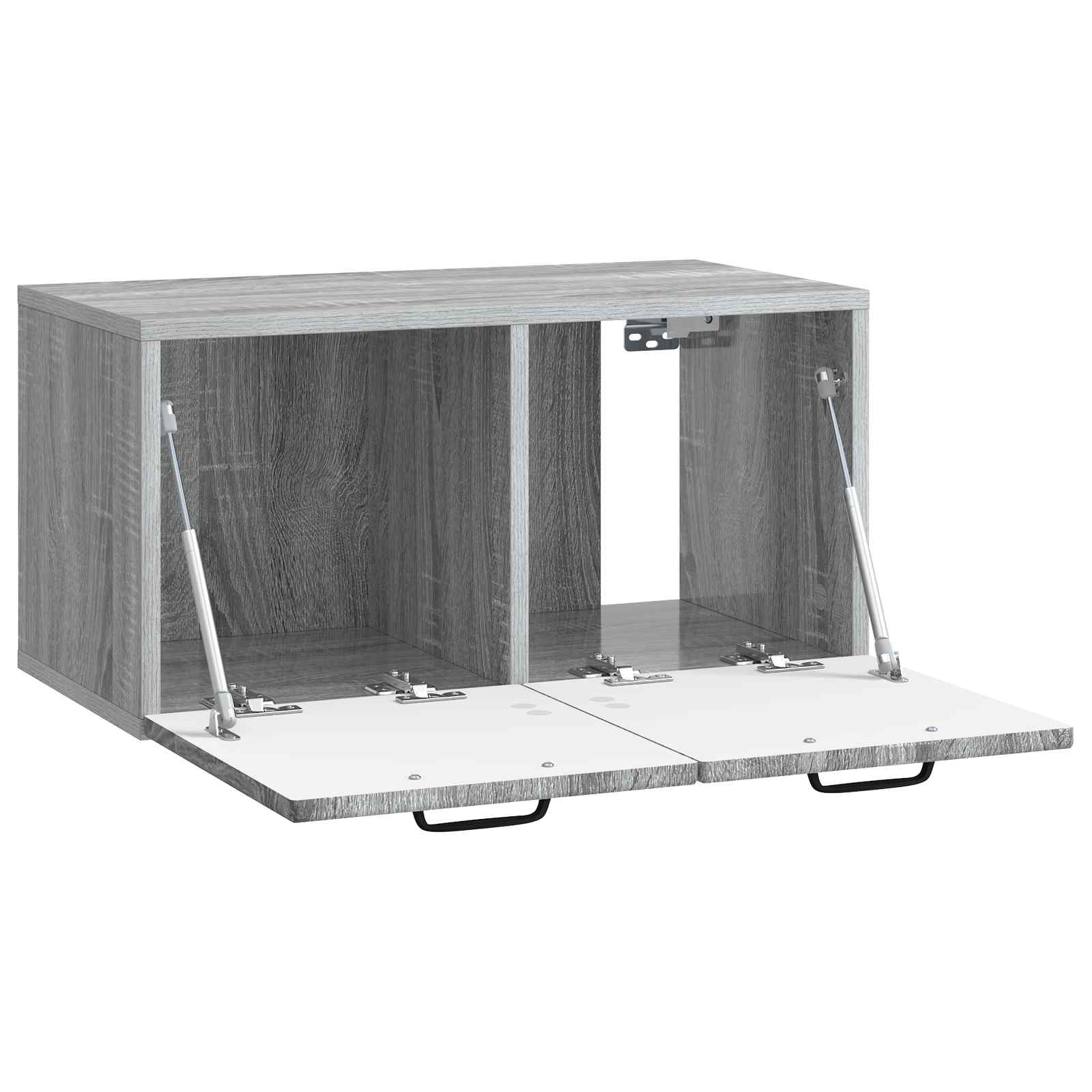 vidaXL Szafka RTV montowana na ścianie Szary Sonoma 59,5 x 31 x 30 cm