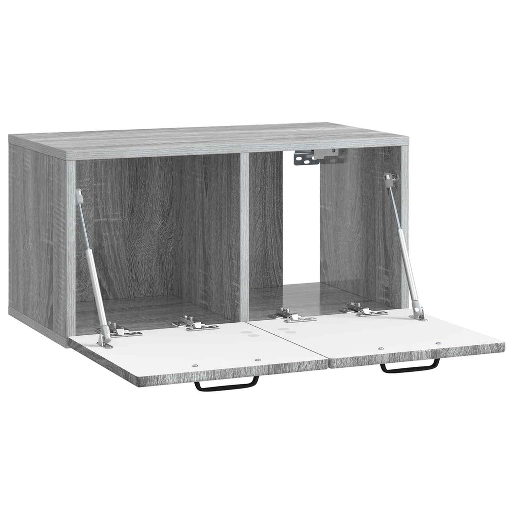 vidaXL Szafka RTV montowana na ścianie Szary Sonoma 59,5 x 31 x 30 cm